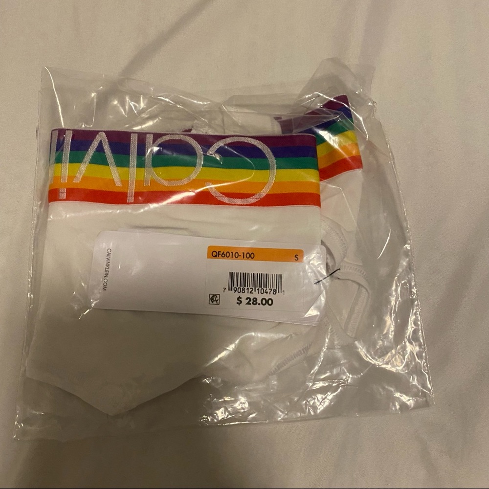 Calvin Klein Pride Collection Unlined Bralette Brand New With Tags in Plastic